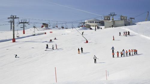 Lyžování v venkovského domu nebo okolí