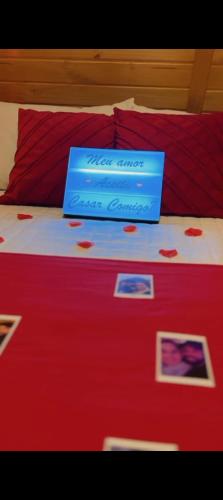 Ένα ή περισσότερα κρεβάτια σε δωμάτιο στο Cabanas Faby 02