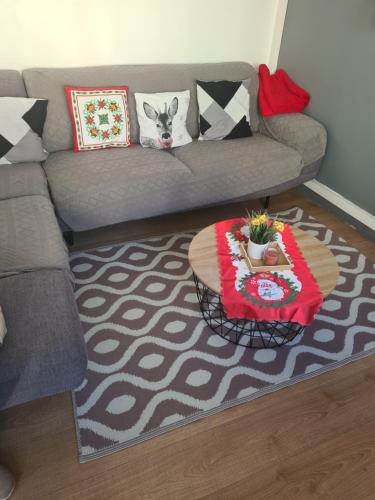 Χώρος καθιστικού στο Appartement avec parking 50 m de la mer