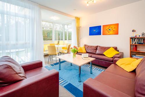 Khu vực ghế ngồi tại Residenz Meeresblick A Fewo 6