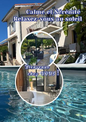Très beau Studio lumineux dans Villa avec piscine