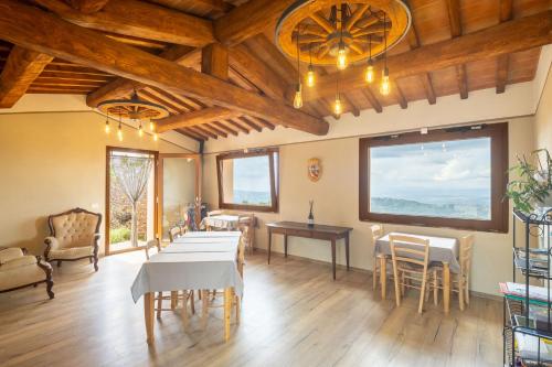 Гостиная зона в Agriturismo Le Casaline