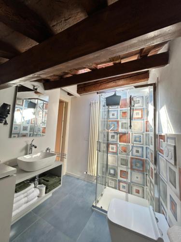 Koupelna v ubytování Chez Madame