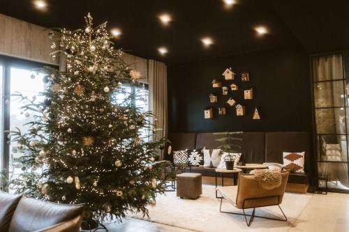 Гостиная зона в Naturhotel Die Maise