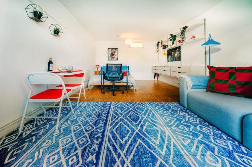 Гостиная зона в Central Barbican Hideaway Large Studio