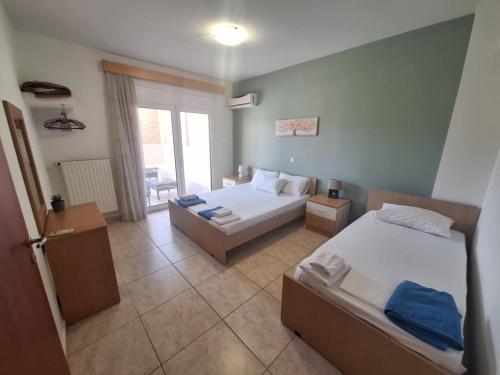 Ένα ή περισσότερα κρεβάτια σε δωμάτιο στο villa de calme