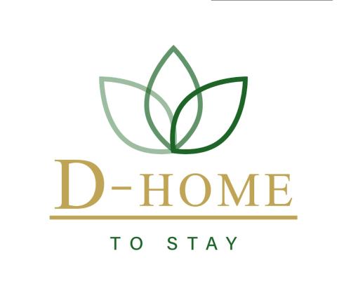 a logo for d home to stay at D-home in Sofia