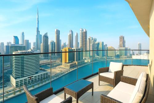 Luxe studio Downtown Burj Khalifa Skyline view