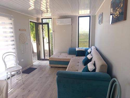 Khu vực ghế ngồi tại Cabañas con tinajas Litueche