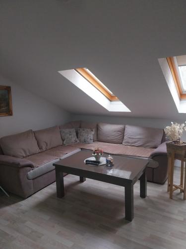 Posezení v ubytování Park Apartment