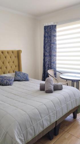 Postel nebo postele na pokoji v ubytování Donde Gabriel Hostal