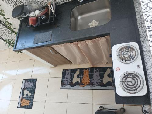 Kuchyň nebo kuchyňský kout v ubytování Aconxeguinho