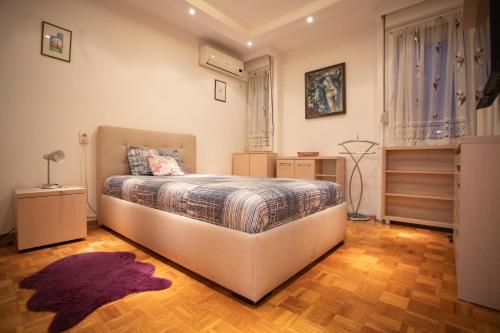 Postel nebo postele na pokoji v ubytování Echo Arena