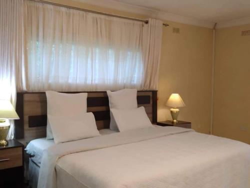 Postel nebo postele na pokoji v ubytování Charming 6-Bed House with Swimming Pool in Harare