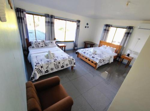 Postel nebo postele na pokoji v ubytování Casita Génesis - Bahia Drake Bay