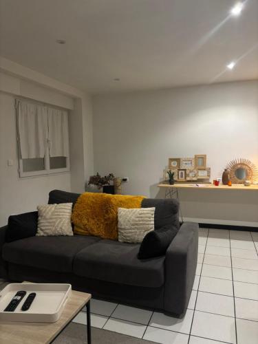 Posezení v ubytování Les Pierres de Rinaldi