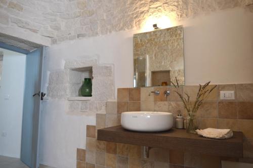 Kúpeľňa v ubytovaní Masseria Faraone