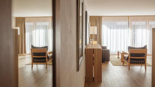 Et opholdsområde på Haus Zur Matte by Zermatt Premium Apartments