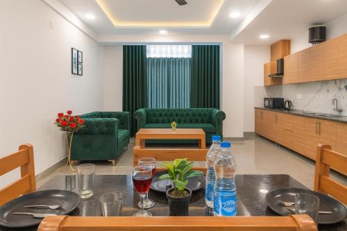 Kuchyň nebo kuchyňský kout v ubytování Homestay Horizon kasauli