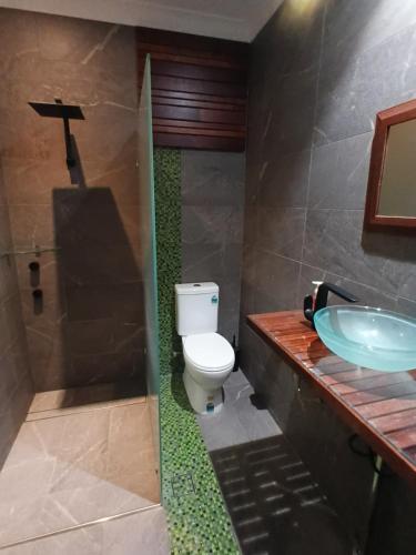 The Original Bel-Air Motel في ميناء ماكواري: حمام مع مرحاض ومغسلة