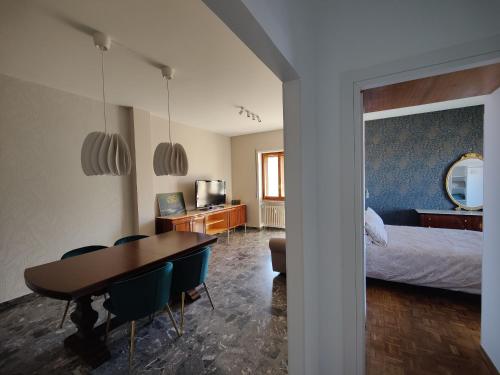 Ένα ή περισσότερα κρεβάτια σε δωμάτιο στο Casa vista Campobasso SmartCheck-In & Wifi Fibra