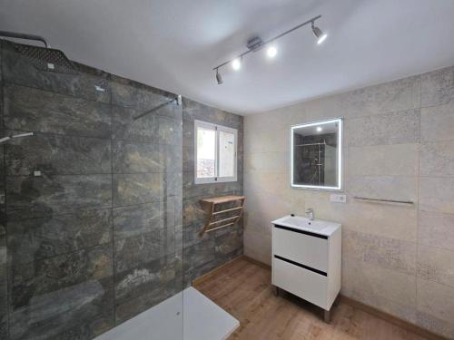 Et badeværelse på Villa Las Norias