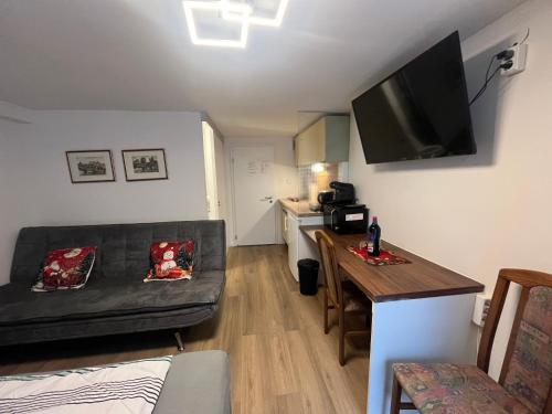 Et tv og/eller underholdning på Souterrain-Apartment