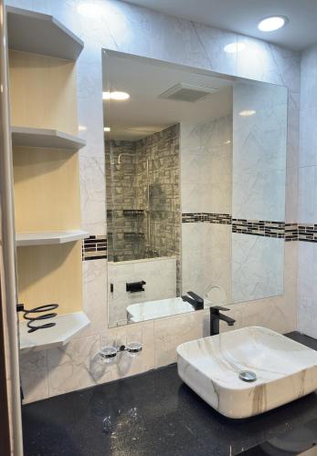 Ванная комната в วิวทะเล5