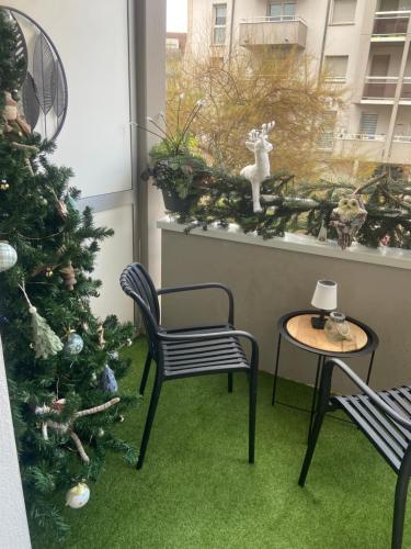 Balkón nebo terasa v ubytování Studio Premium Haguenau cosy, tout équipé, calme, balcon