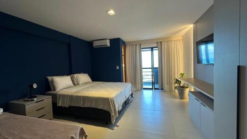 Ένα ή περισσότερα κρεβάτια σε δωμάτιο στο Flat Paradise