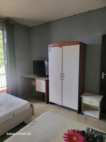 Postel nebo postele na pokoji v ubytování Lakaz