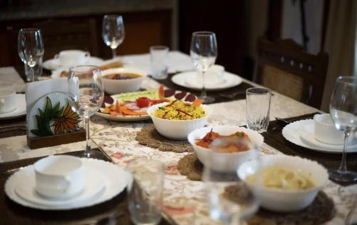 Jídlo v vily nebo okolí