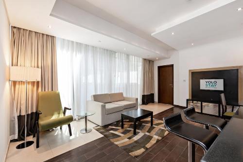 Comfy 1BR apartment in Sport City
