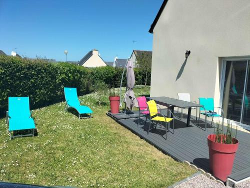 Κήπος έξω από το 208-Maison 6p à proximité de Sables-D'or-les-Pins