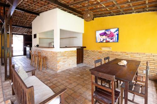 Χώρος καθιστικού στο Pipa Villa Mar