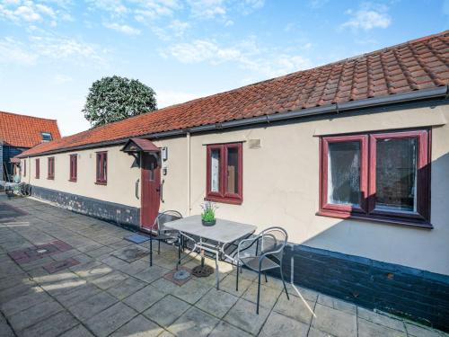 Bygningen som feriehuset ligger i