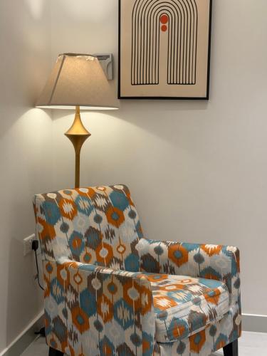 Postel nebo postele na pokoji v ubytování Abu Rakan Apartment