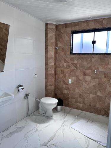 Koupelna v ubytování Hotel Lumiar