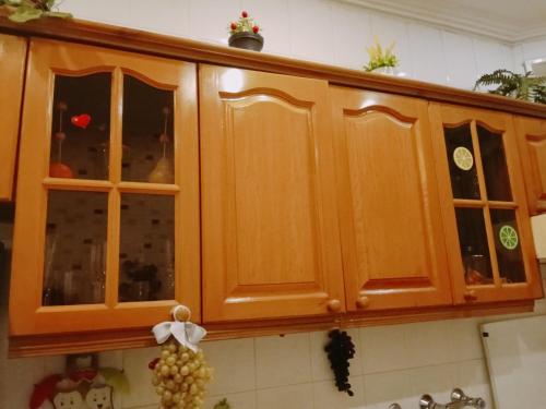 Kuchyň nebo kuchyňský kout v ubytování Просторная, двухкомнатная квартира в престижном районе города Баку