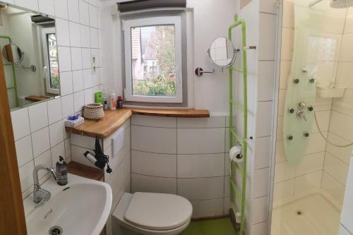 Et badeværelse på FeWo an der Enz