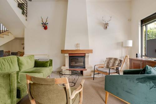 Et opholdsområde på Mountain Garden Villa