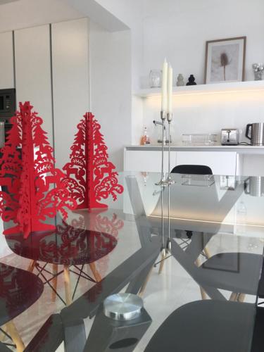 Η κουζίνα ή μικρή κουζίνα στο Katikies Grand