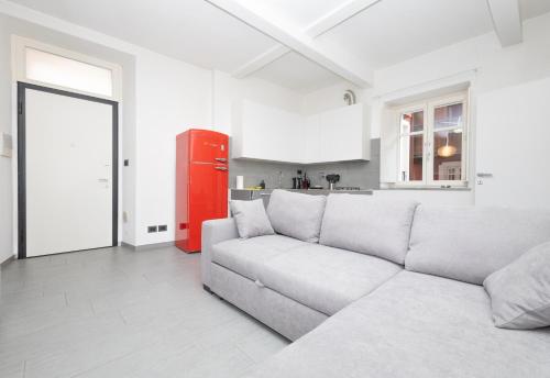 Η κουζίνα ή μικρή κουζίνα στο Casa Karina Moderno Bilocale nel Centro Storico di Pinerolo