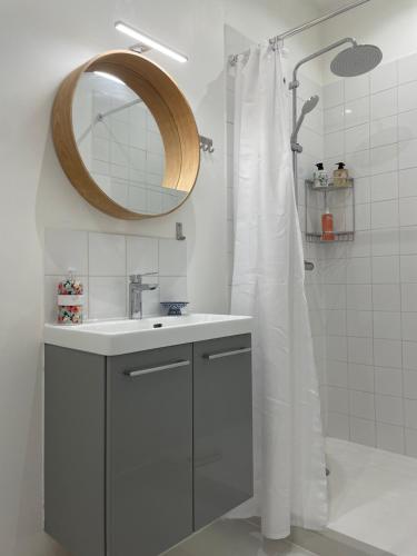 Koupelna v ubytování Maison Thalie