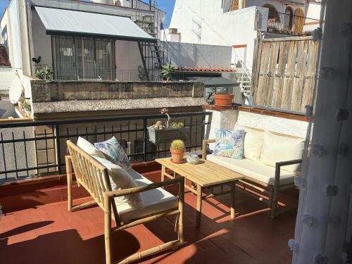 Μπαλκόνι ή βεράντα στο Pure Chill Apartment Sitges centre beach
