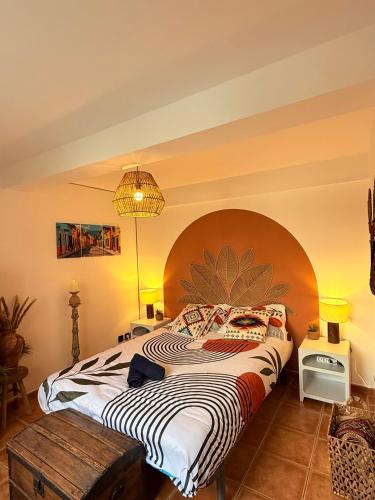 Krevet ili kreveti u jedinici u okviru objekta Casa Tulum