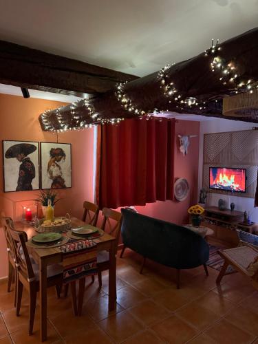 منطقة جلوس في Casa Tulum