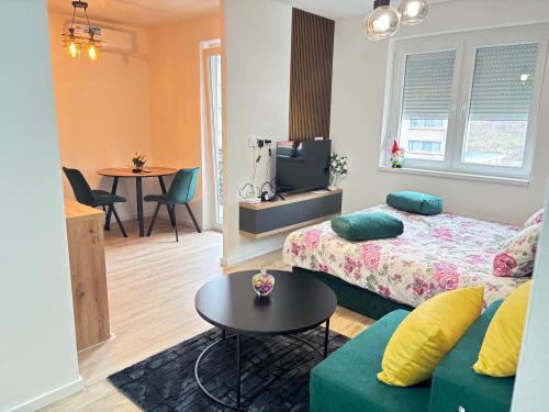 Χώρος καθιστικού στο Apartman Nina