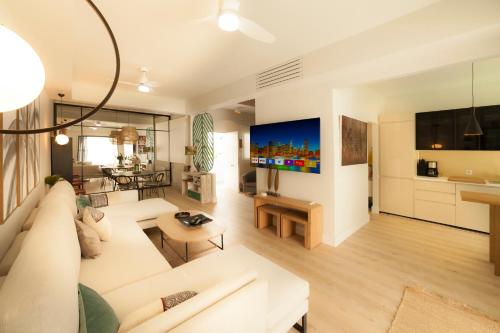 Et tv og/eller underholdning på Alemaison Diseño y Confort Piscina Privada