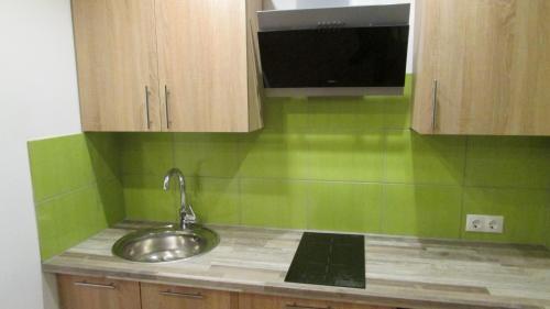 Η κουζίνα ή μικρή κουζίνα στο Тоmiк Liepaja